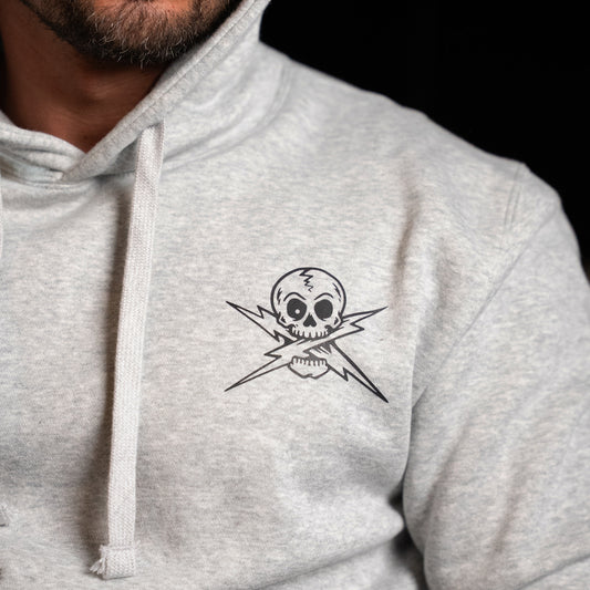 TTG Hoodie Skull Lightening - chest detail