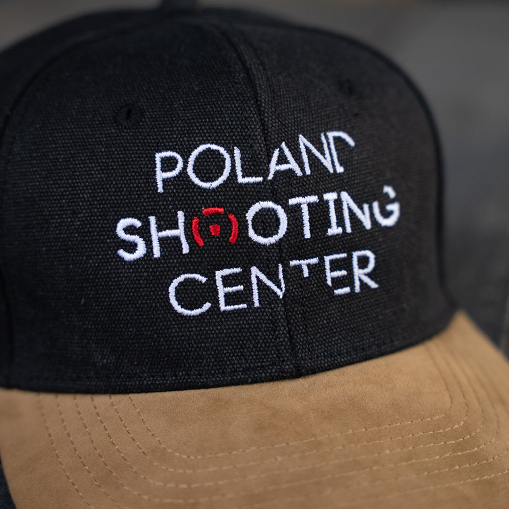 Poland Shooting Center Cap logo close-up