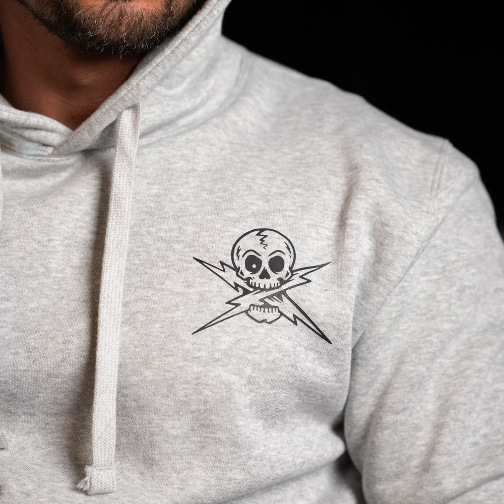 TTG Hoodie Skull Lightening - chest detail