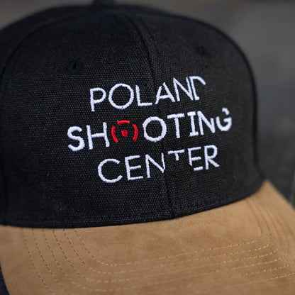 Poland Shooting Center Cap logo close-up