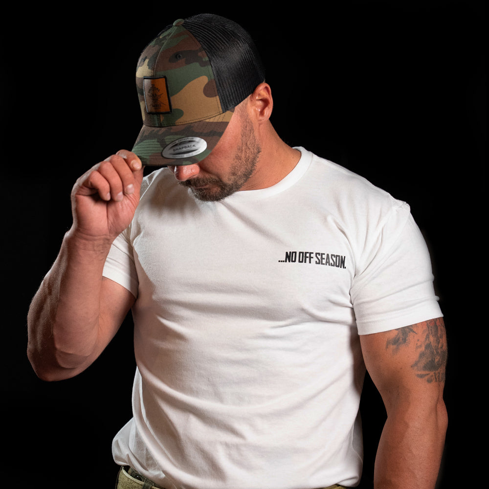 The Tactical Games No Off Season Tshirt TTG Europe Skull White