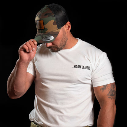 The Tactical Games No Off Season Tshirt TTG Europe Skull White