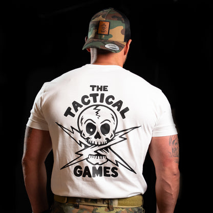 The Tactical Games No Off Season Tshirt TTG Europe Skull White