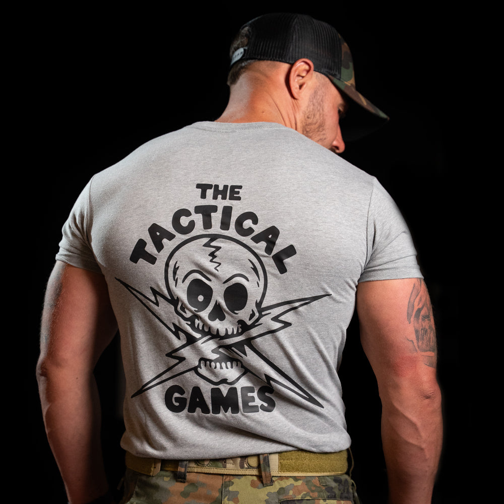 The Tactical Games No Off Season Tshirt TTG Europe Skull Grey