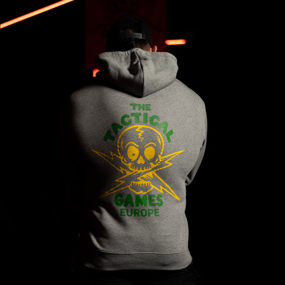 TTG Logo Hoodie Skull Grey - tył