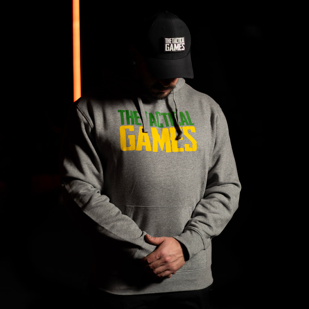 TTG Logo Hoodie Skull Grey - przód
