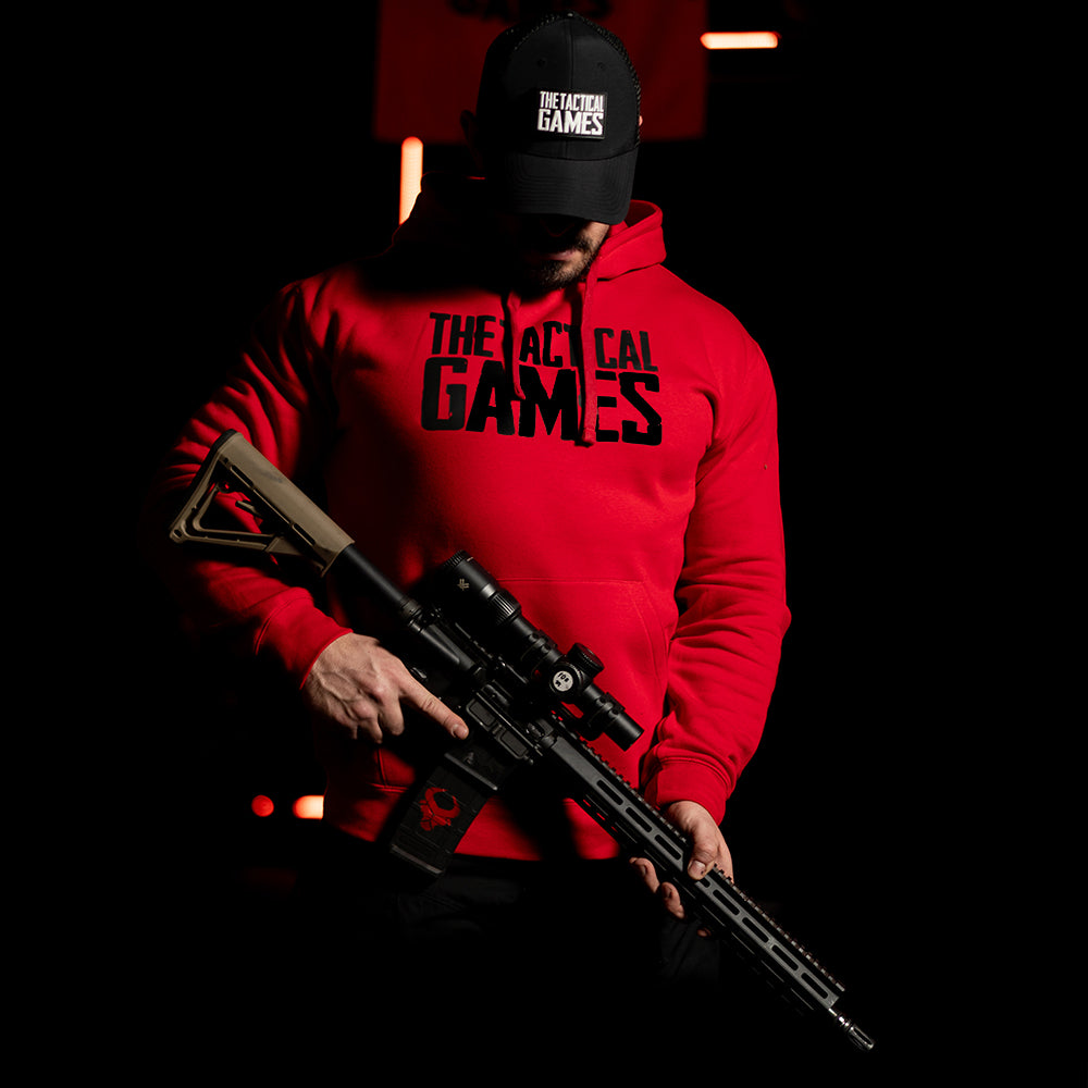 TTG Logo Hoodie Skull RED - przód