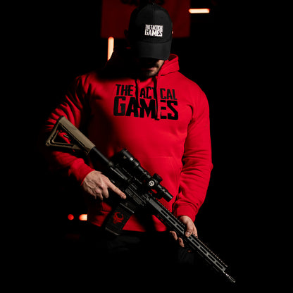 TTG Logo Hoodie Skull RED - przód