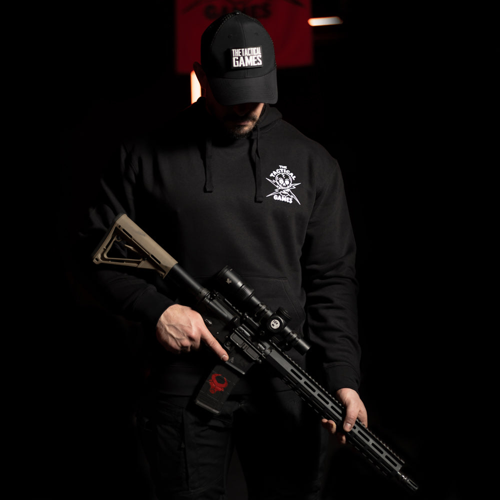 TTG Skull Hoodie Black - przód