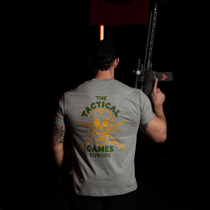 TTG Europe Skull Tshirt Grey - tył
